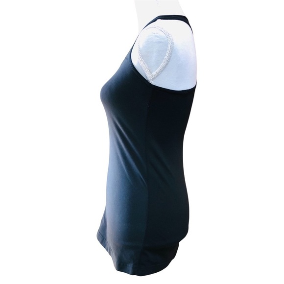 LULULEMON WOMENS BLACK RACERBACK ATHLETIC TANK WITH ZIPPER EST SZ 8 - Picture 5 of 9